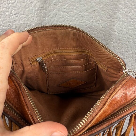 Fossil Fringe Leather Bag - Picture 5 of 7